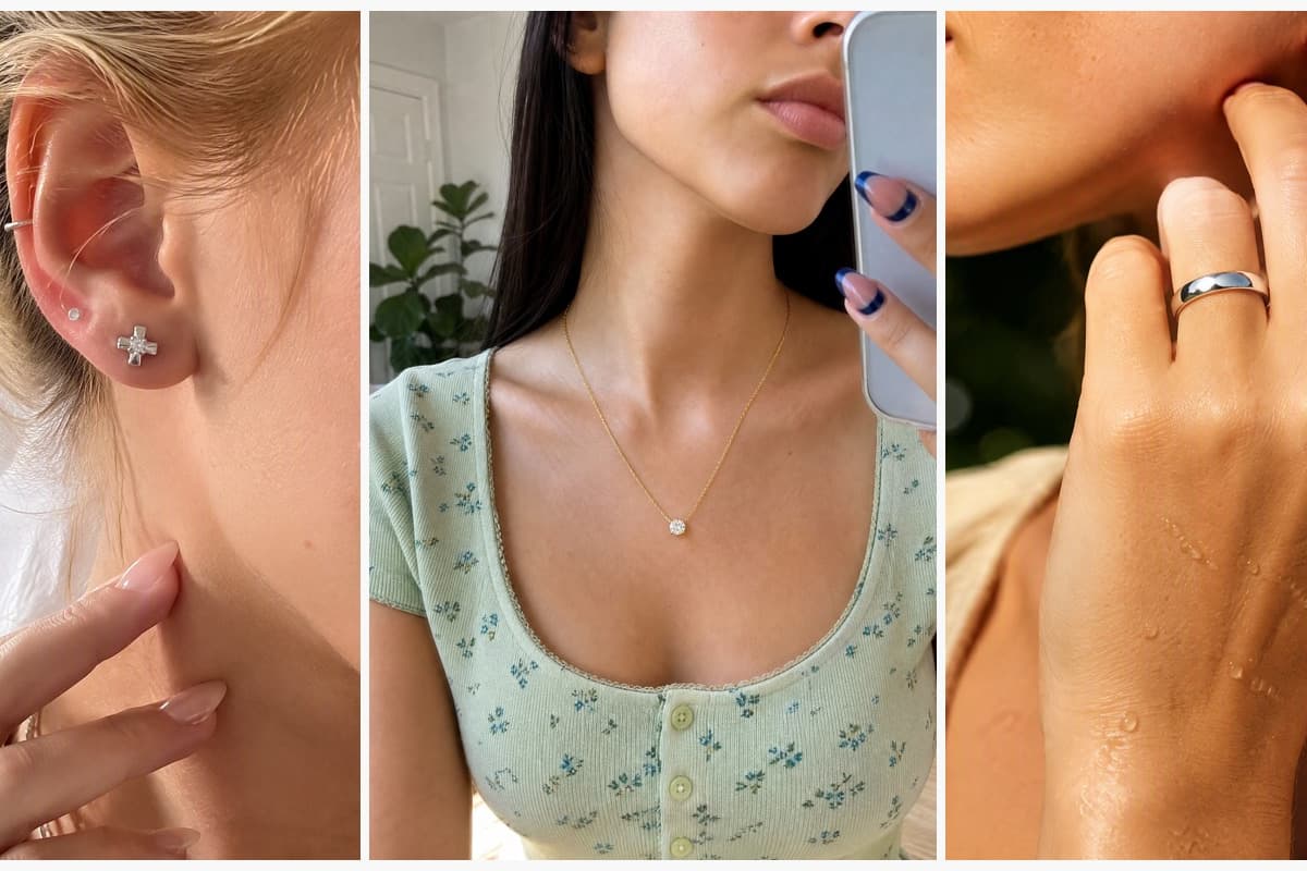 Dainty Cross Stud Earrings