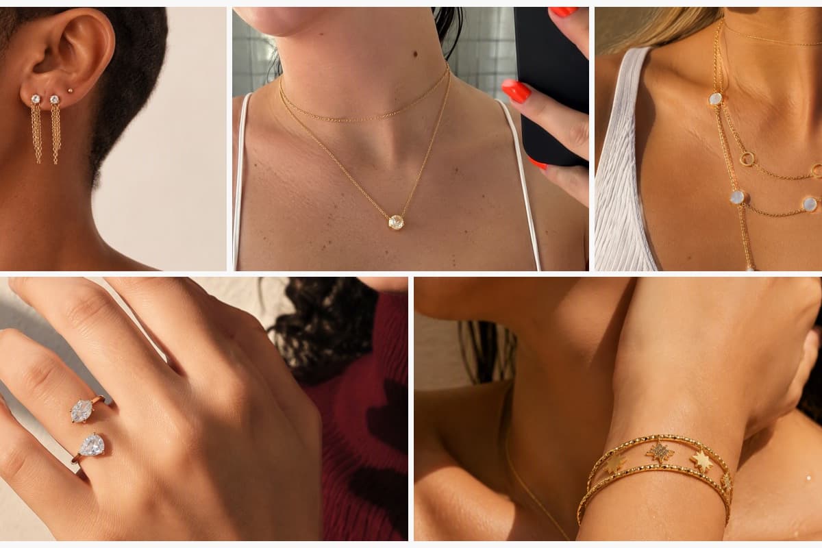 Dainty Chain Drop Earrings