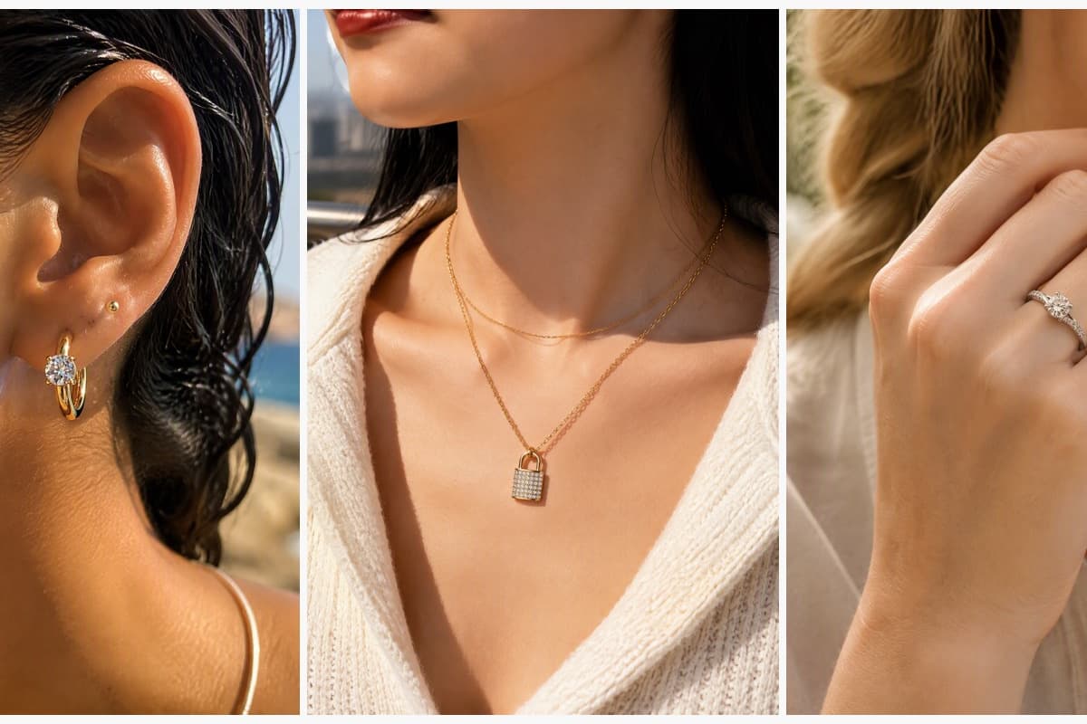 Dainty Single Stone Hoop Earrings