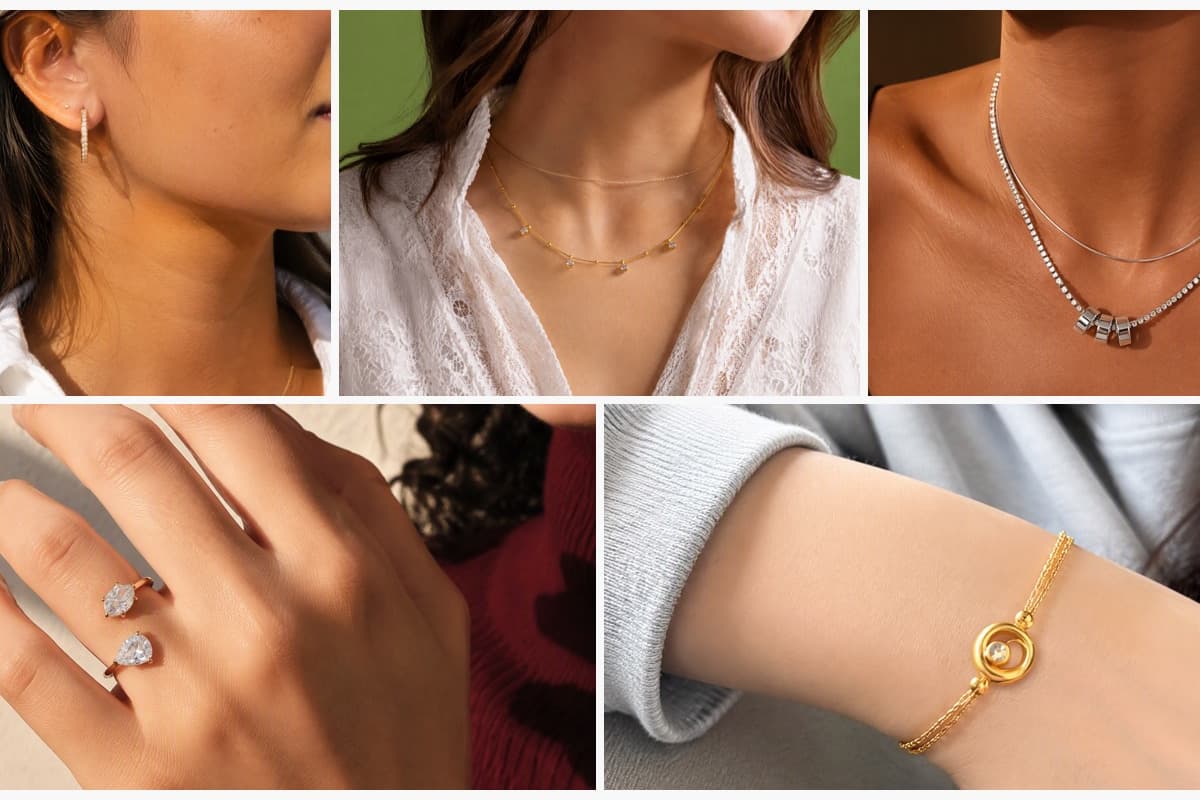 Dainty Paved Hoop Earrings