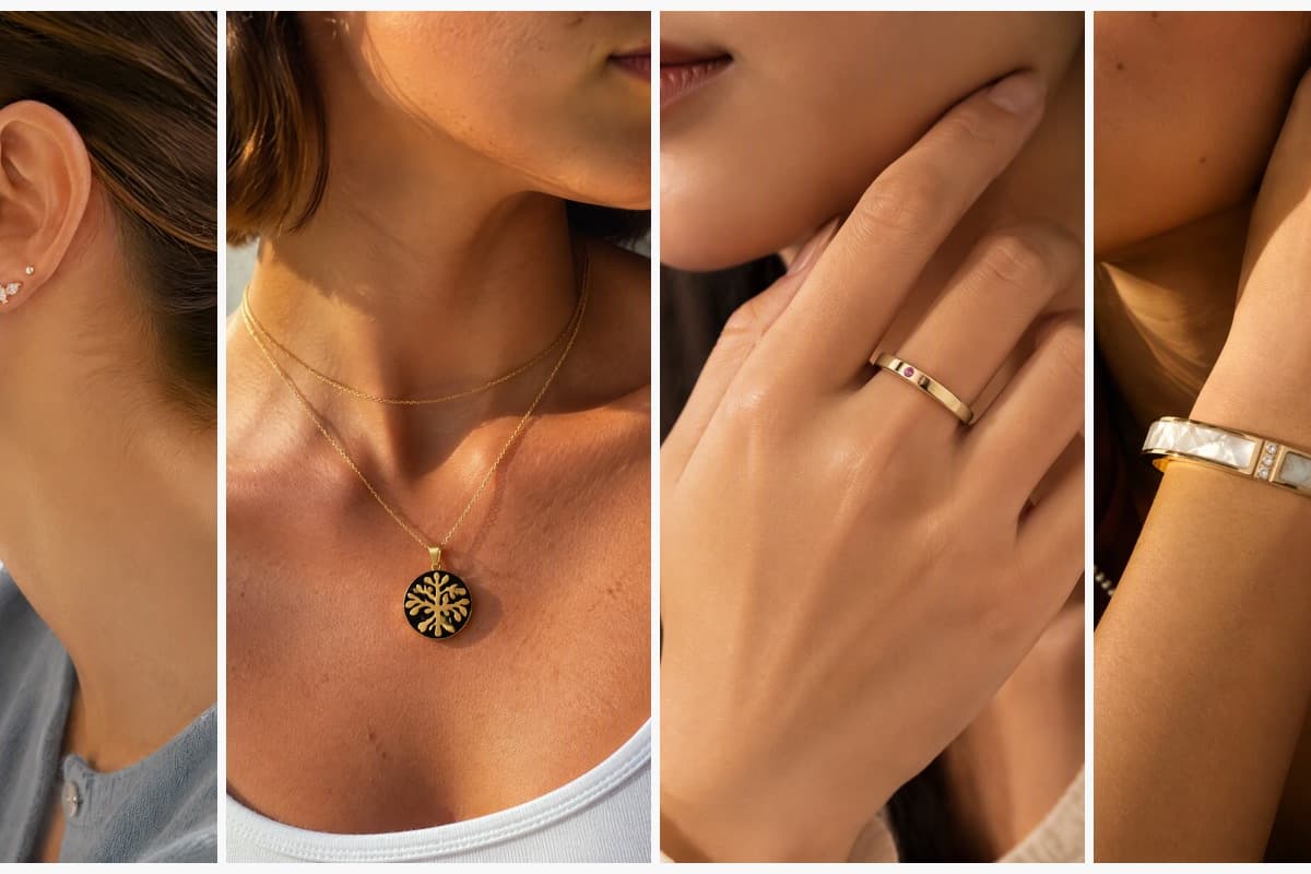 Dainty Leaf Branch Stud Earrings