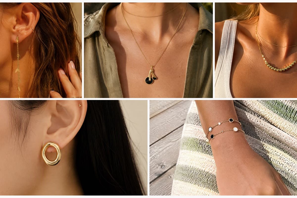 Dainty Butterfly Chain Drop Earrings