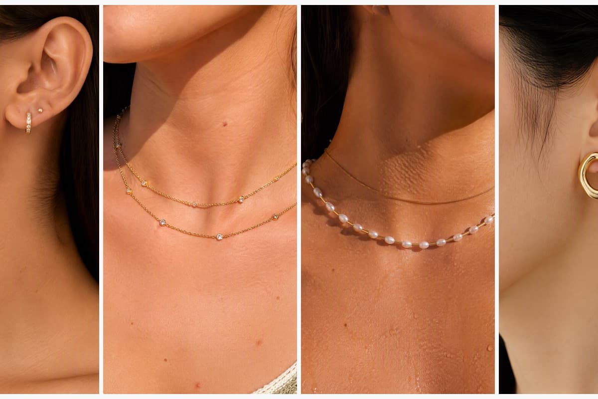 Dainty Paved Open Hoop Earrings