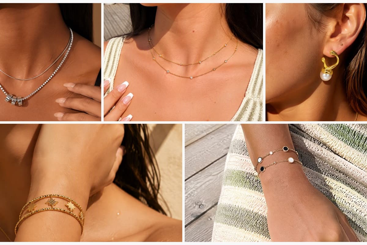 Dainty Double Layer Disc Necklace