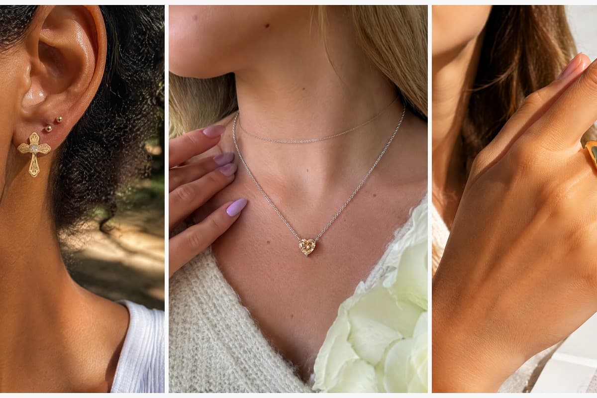 Dainty Cross Stud Earrings