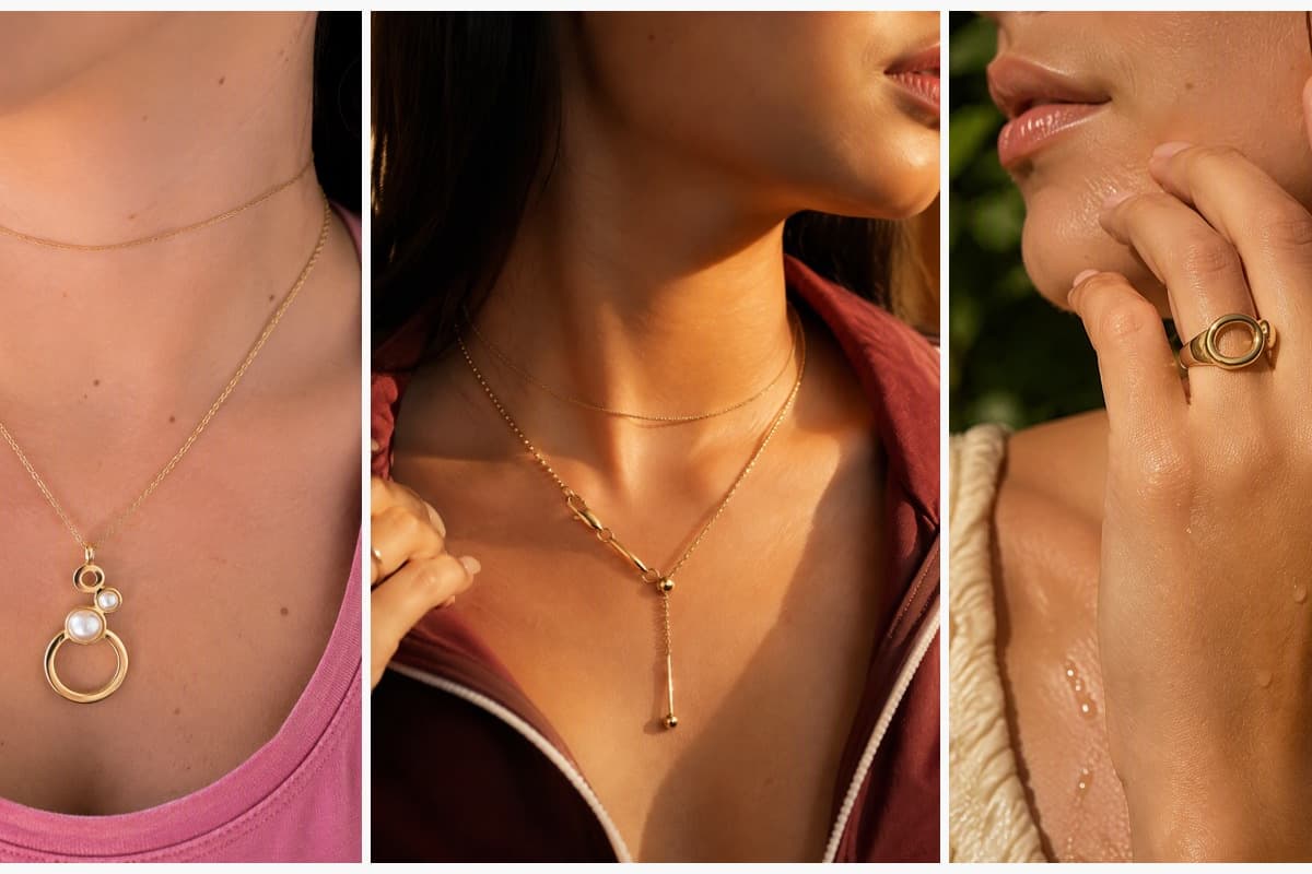 Minimalist Circle Drop Necklace