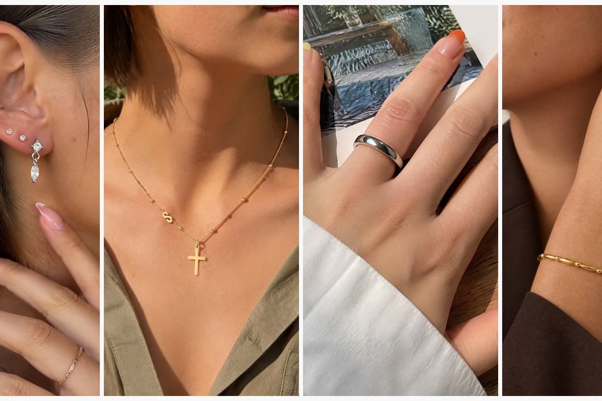 Dainty Marquise Drop Stud Earrings