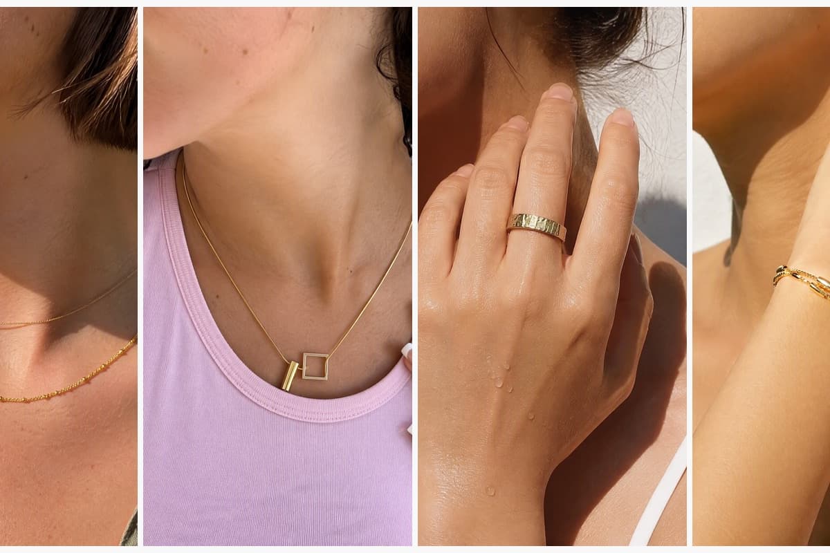 Dainty Snake And Bead Chain Necklace