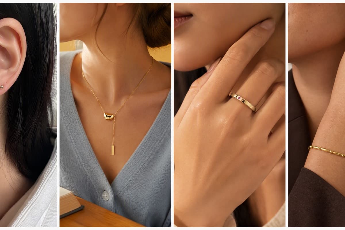 Chunky Crescent Moon Hoop Earrings