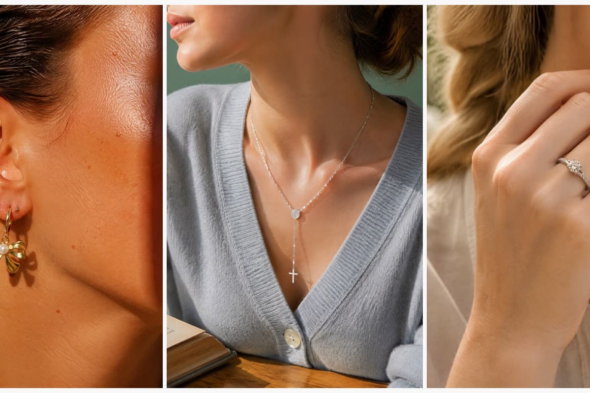 Cute Bow Knot Huggie Earrings