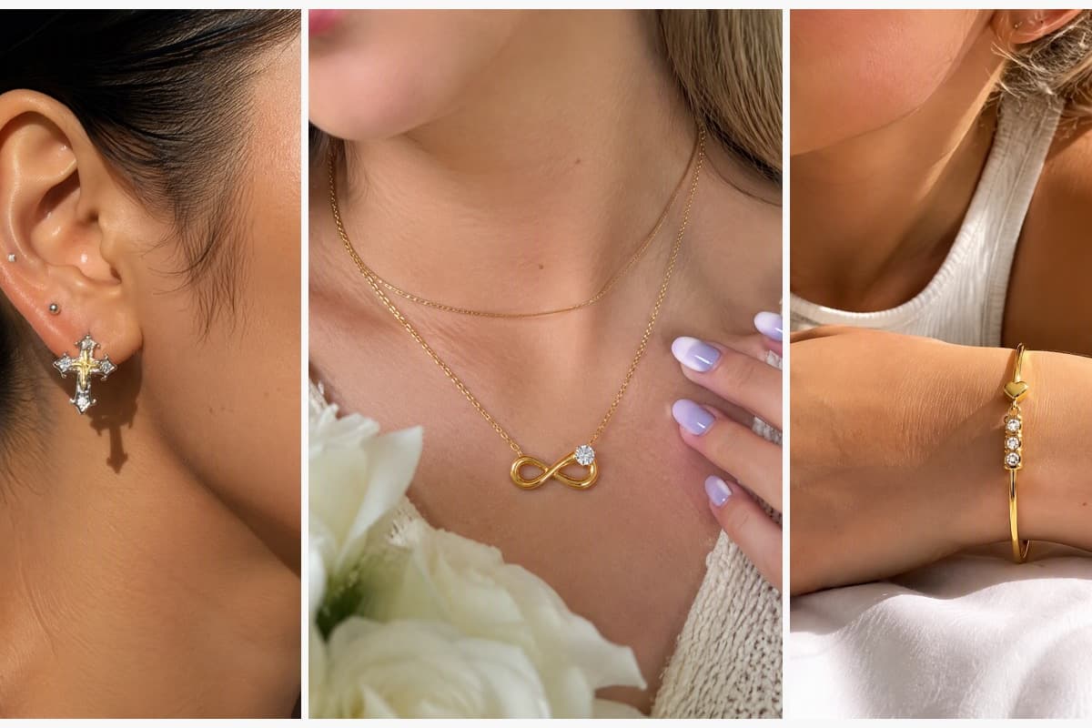 Dainty Cross Stud Earrings