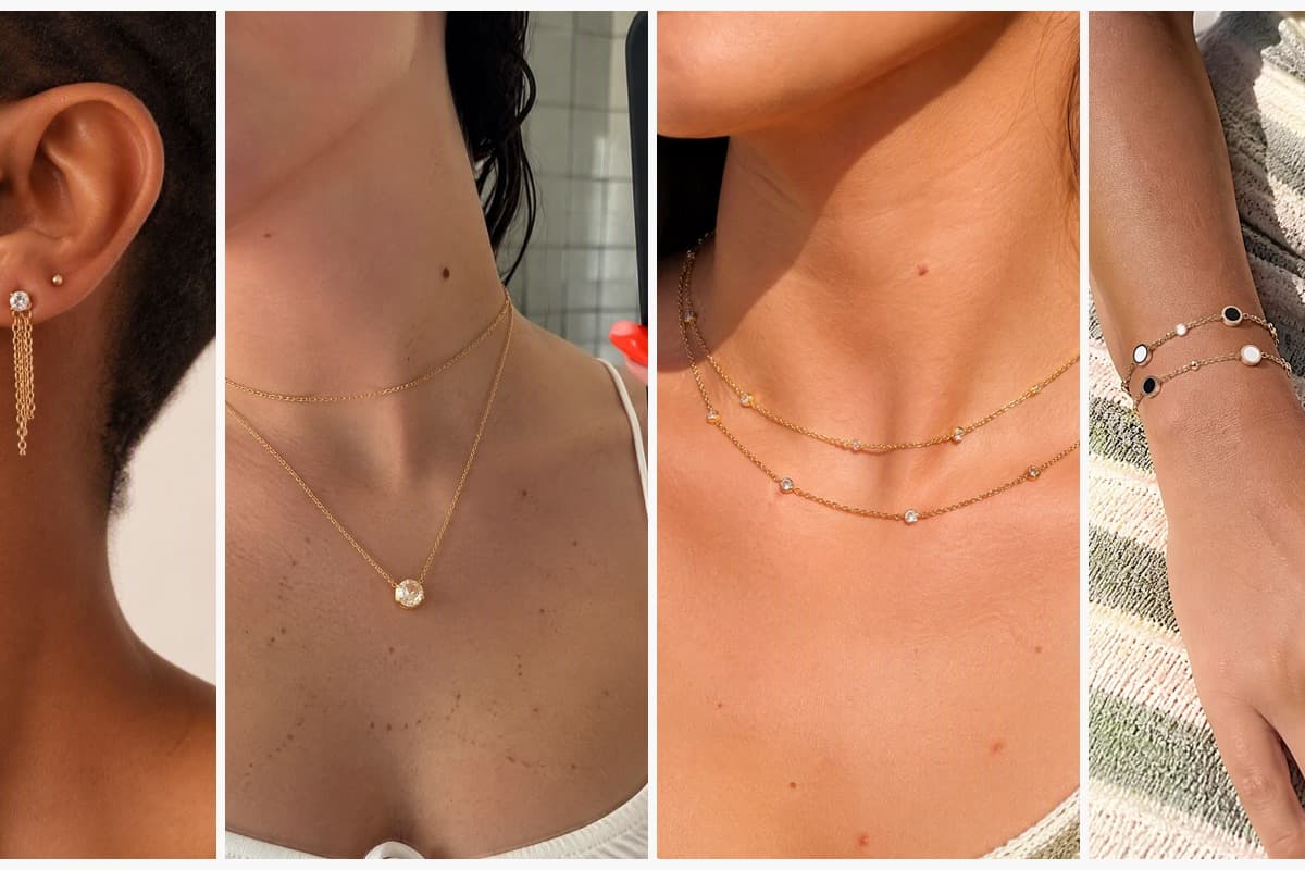Dainty Chain Drop Earrings
