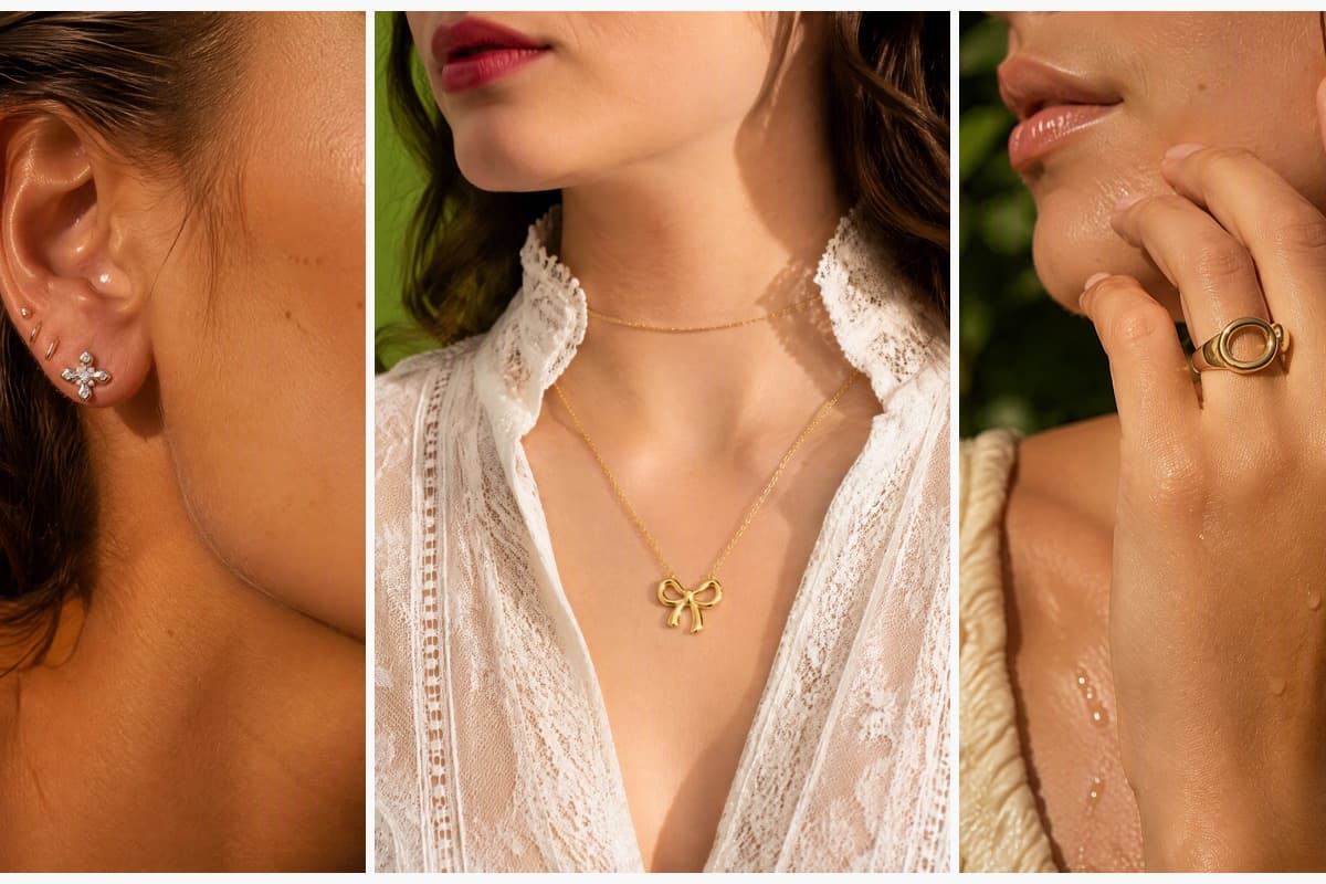 Dainty Cross Stud Earrings