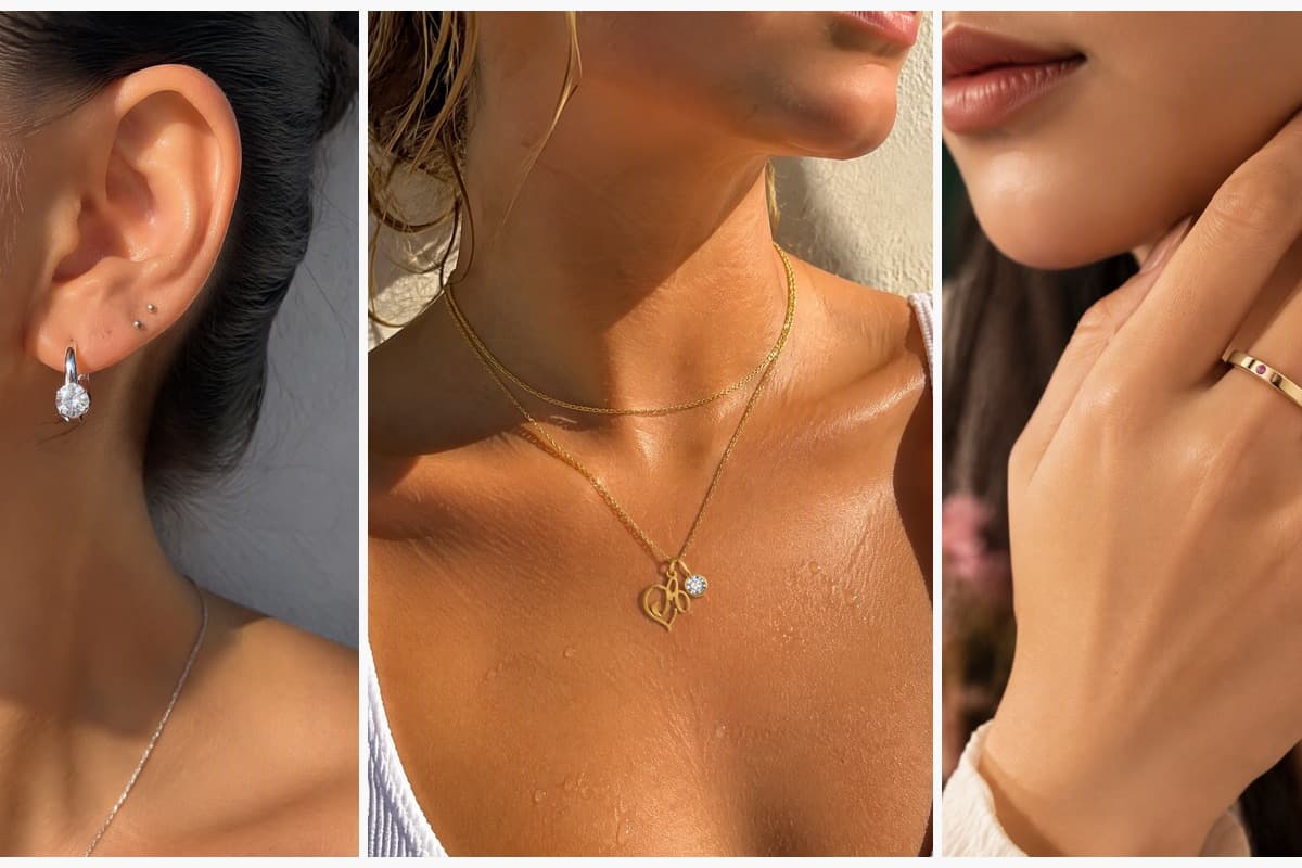 Dainty Single Stone Huggie Earrings