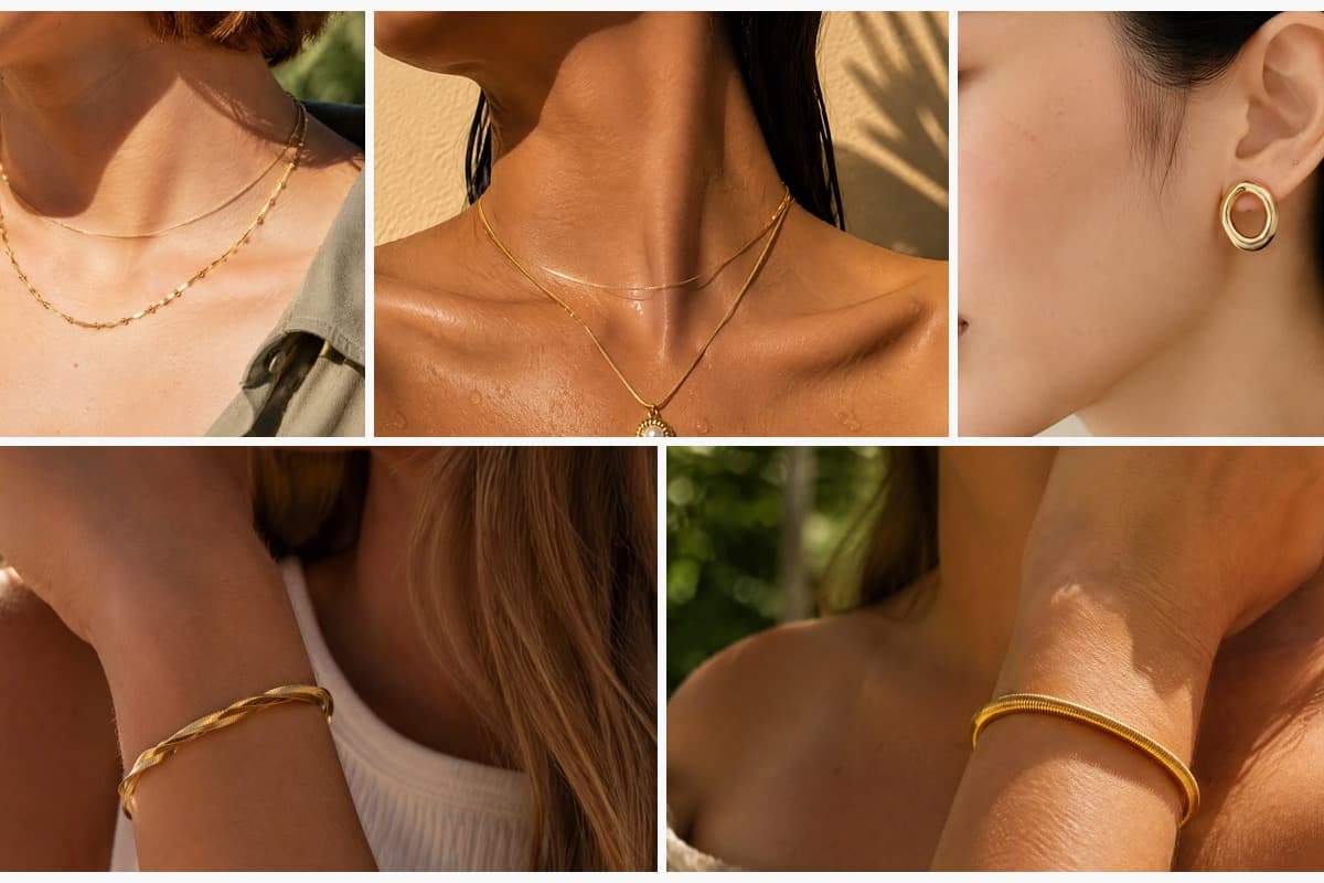 Dainty Beaded Snake Chain Necklace