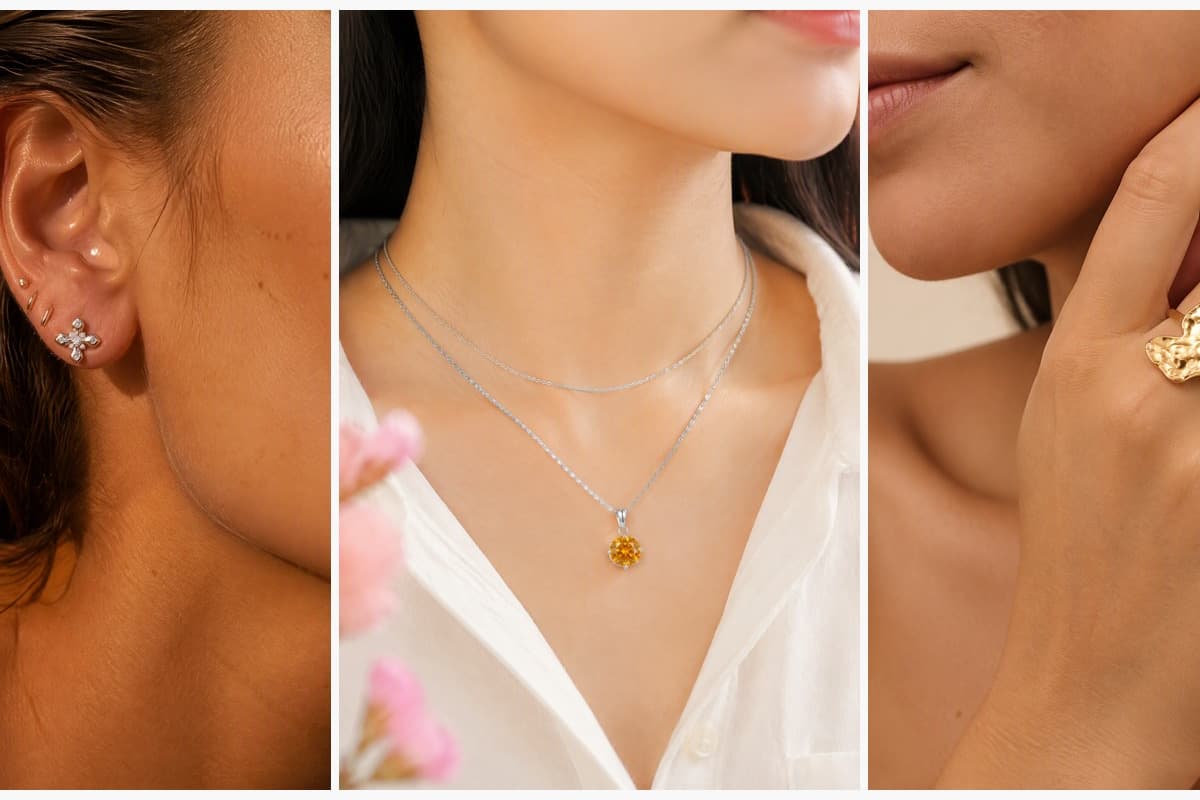 Dainty Cross Stud Earrings