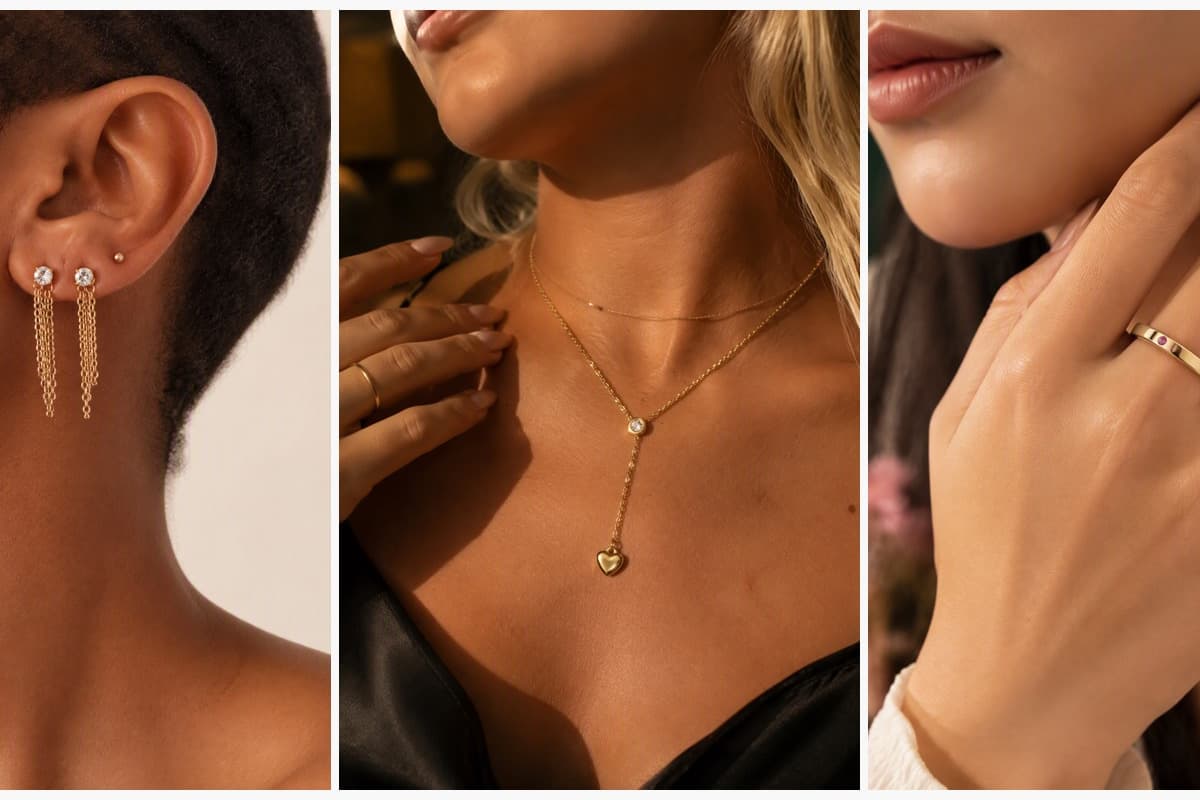 Dainty Chain Drop Earrings