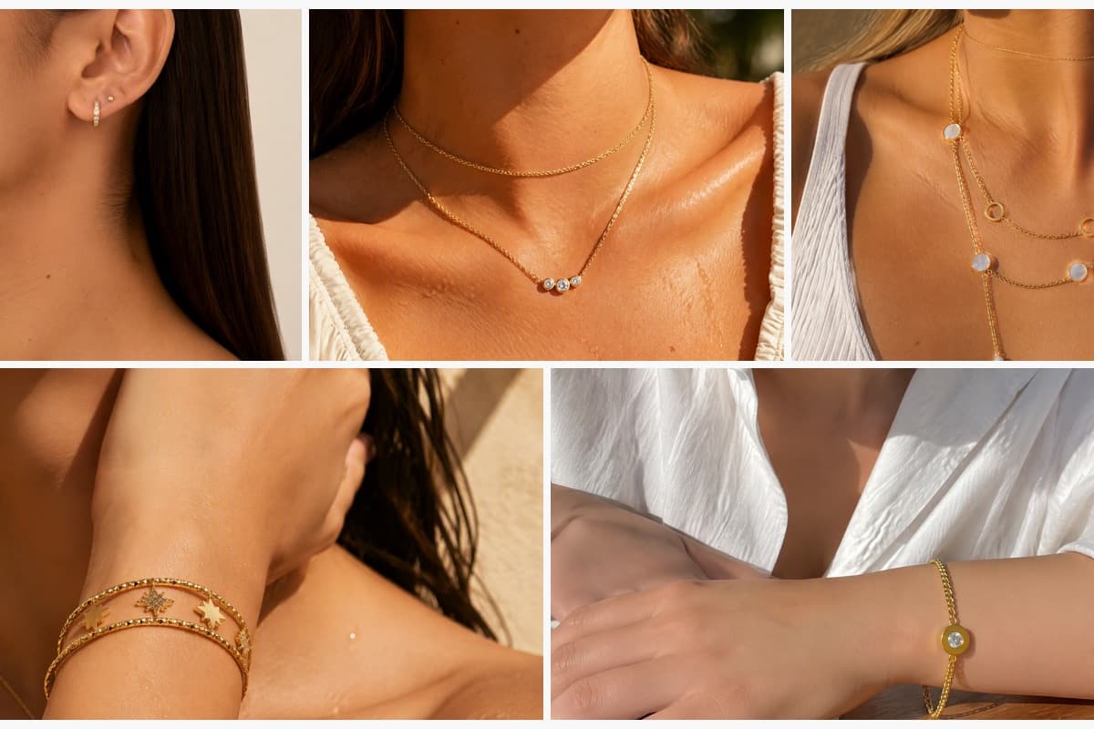 Dainty Paved Open Hoop Earrings