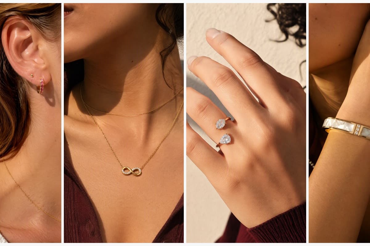 Dainty Paved Stone Huggie Earrings