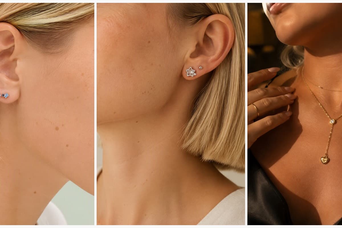 Dainty Multi-Stone Stud Earrings
