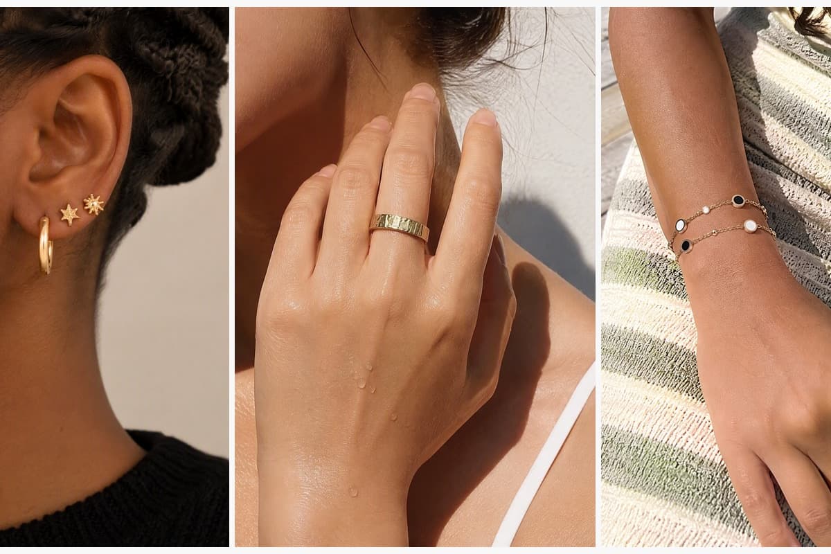 Dainty Star & Sun Hoop Earrings