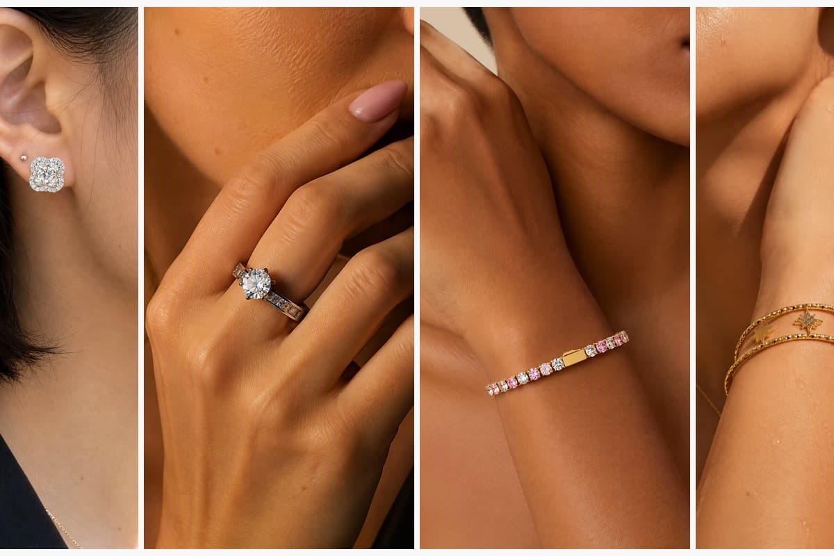 Dainty Flower Halo Stud Earrings