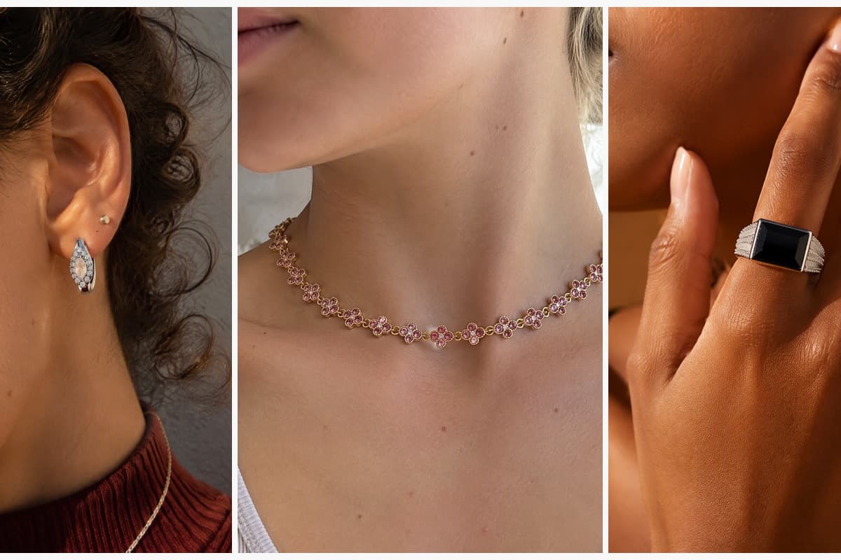 Dainty Teardrop Halo Huggie Earrings