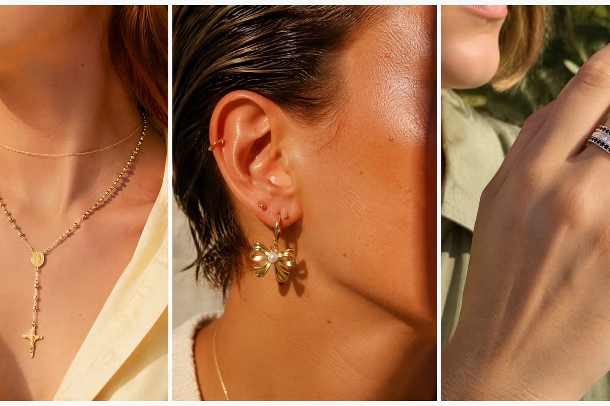 Dainty Crucifix Rosary Necklace