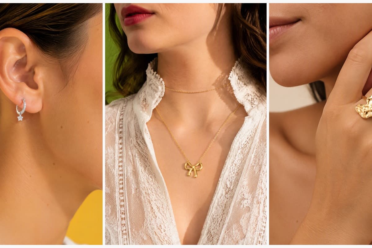Dainty Star Charm Huggie Earrings