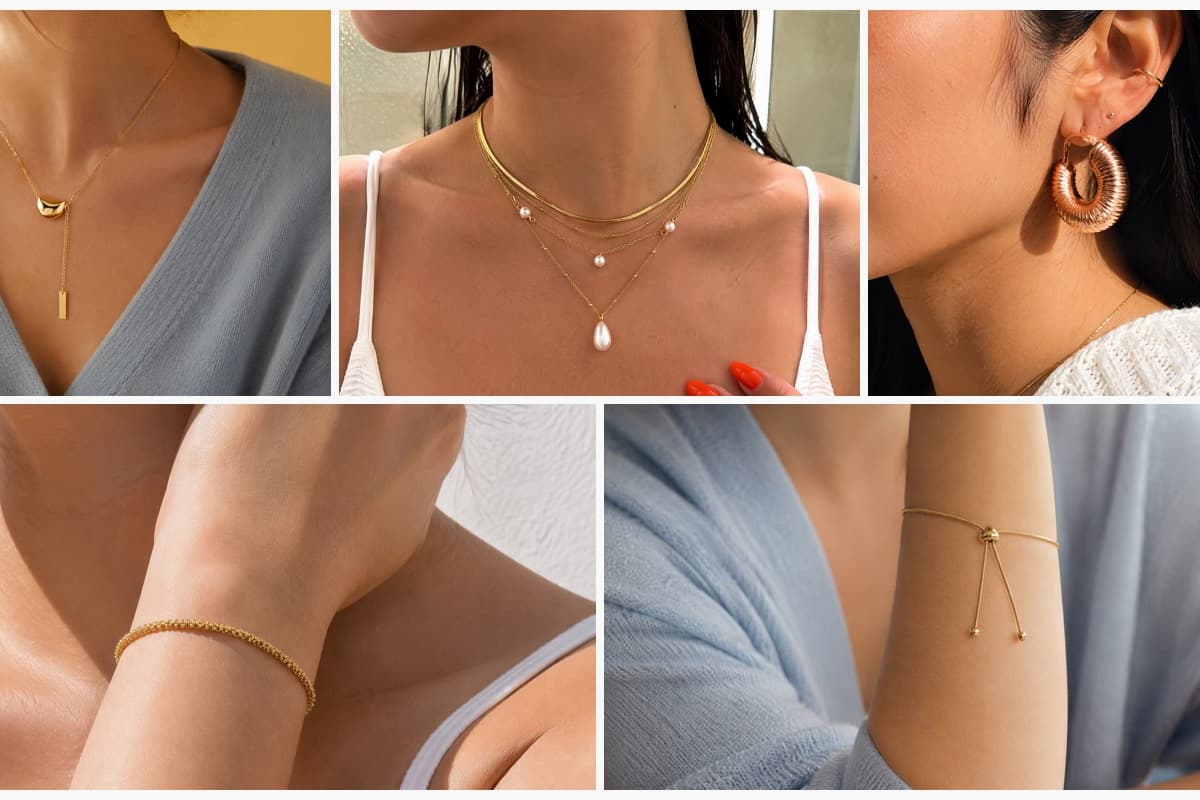 Minimalist Teardrop And Bar Pendant Necklace