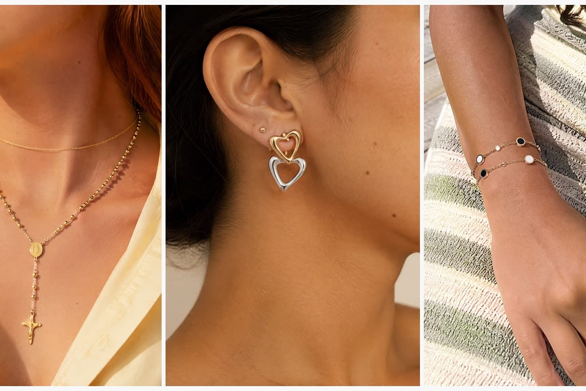 Dainty Crucifix Rosary Necklace