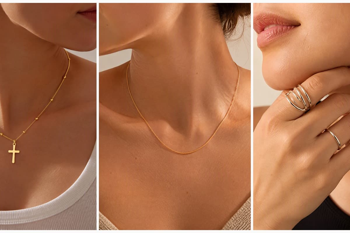 Dainty Cross Beaded Necklace
