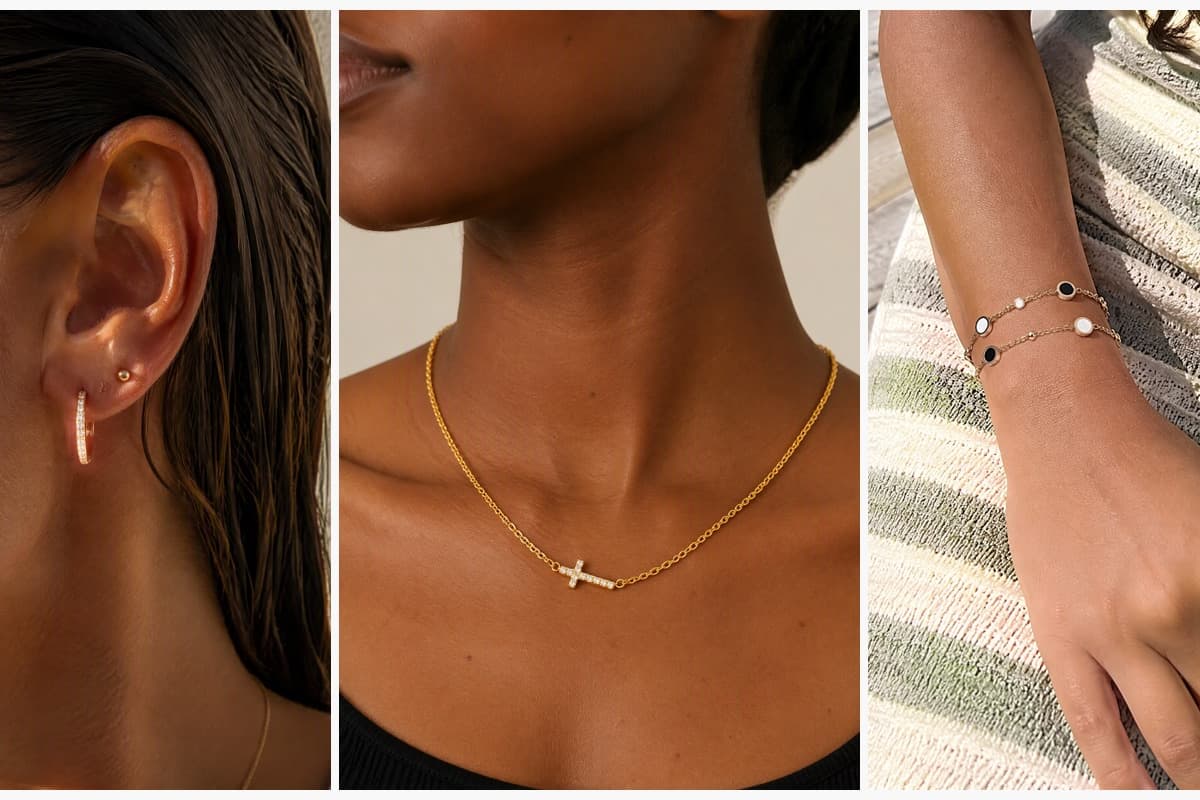 Dainty Paved Hinged Hoop Earrings