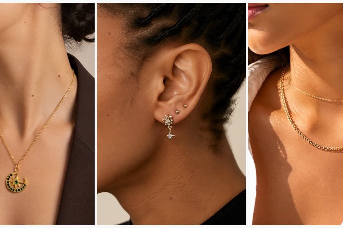 Crescent Moon & Star Pendant Necklace