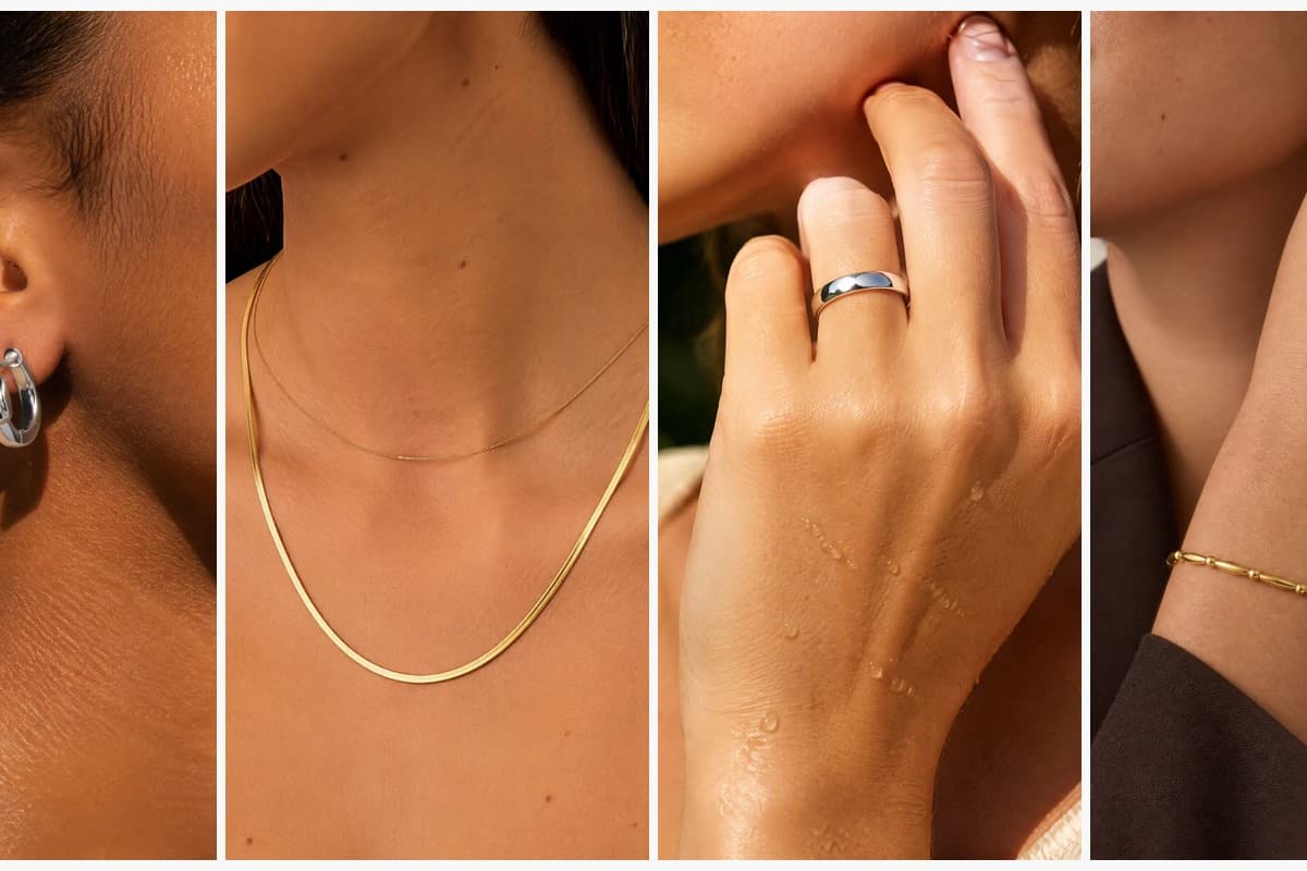 Single Stone Huggie Earrings