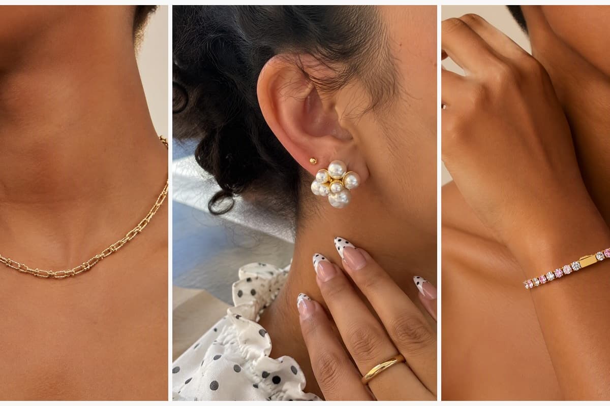 Dainty Beaded Link Chain Necklace