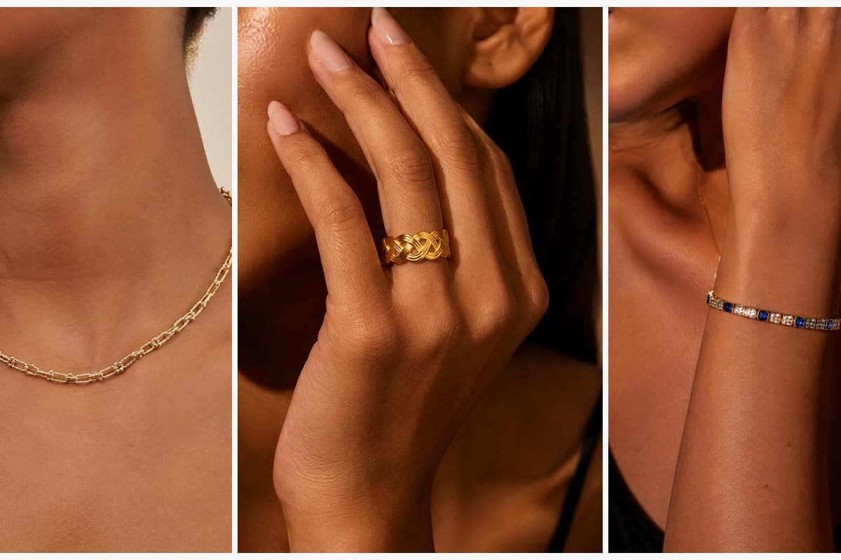 Dainty Beaded Link Chain Necklace