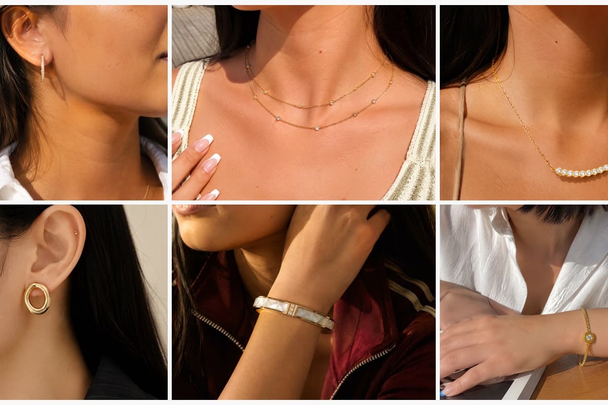 Dainty Paved Hoop Earrings