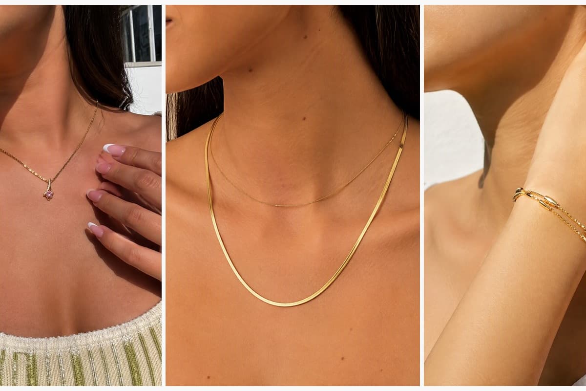 Dainty Stone Charm Necklace