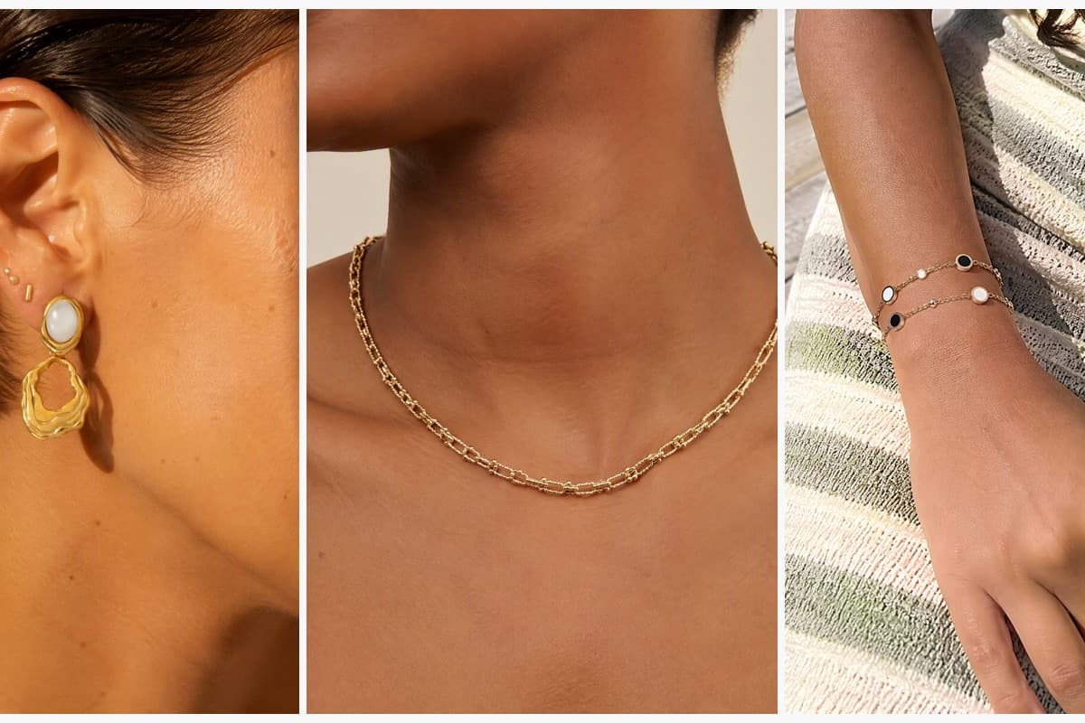 Teardrop Stone Drop Earrings