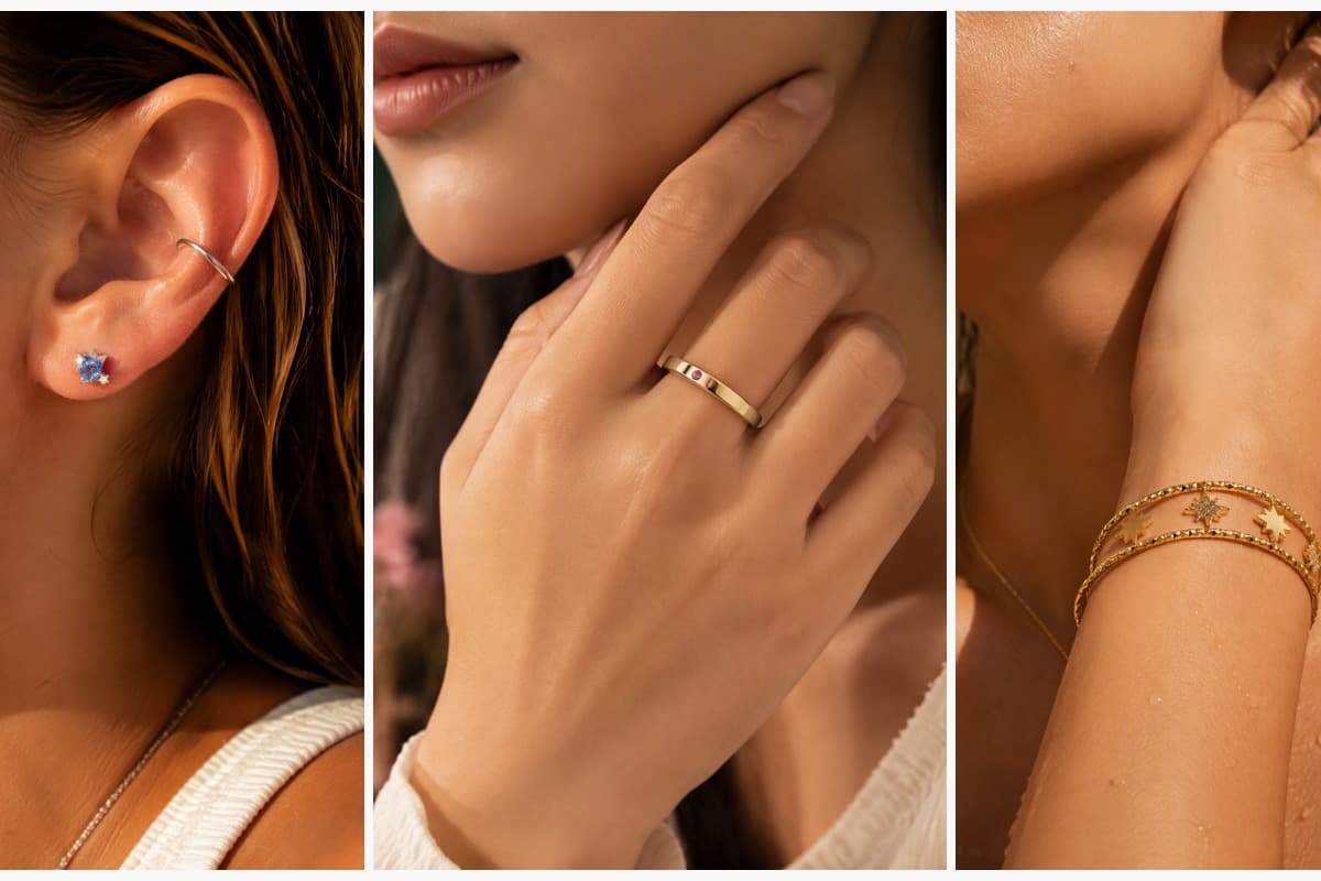 Geometric Stud Earrings