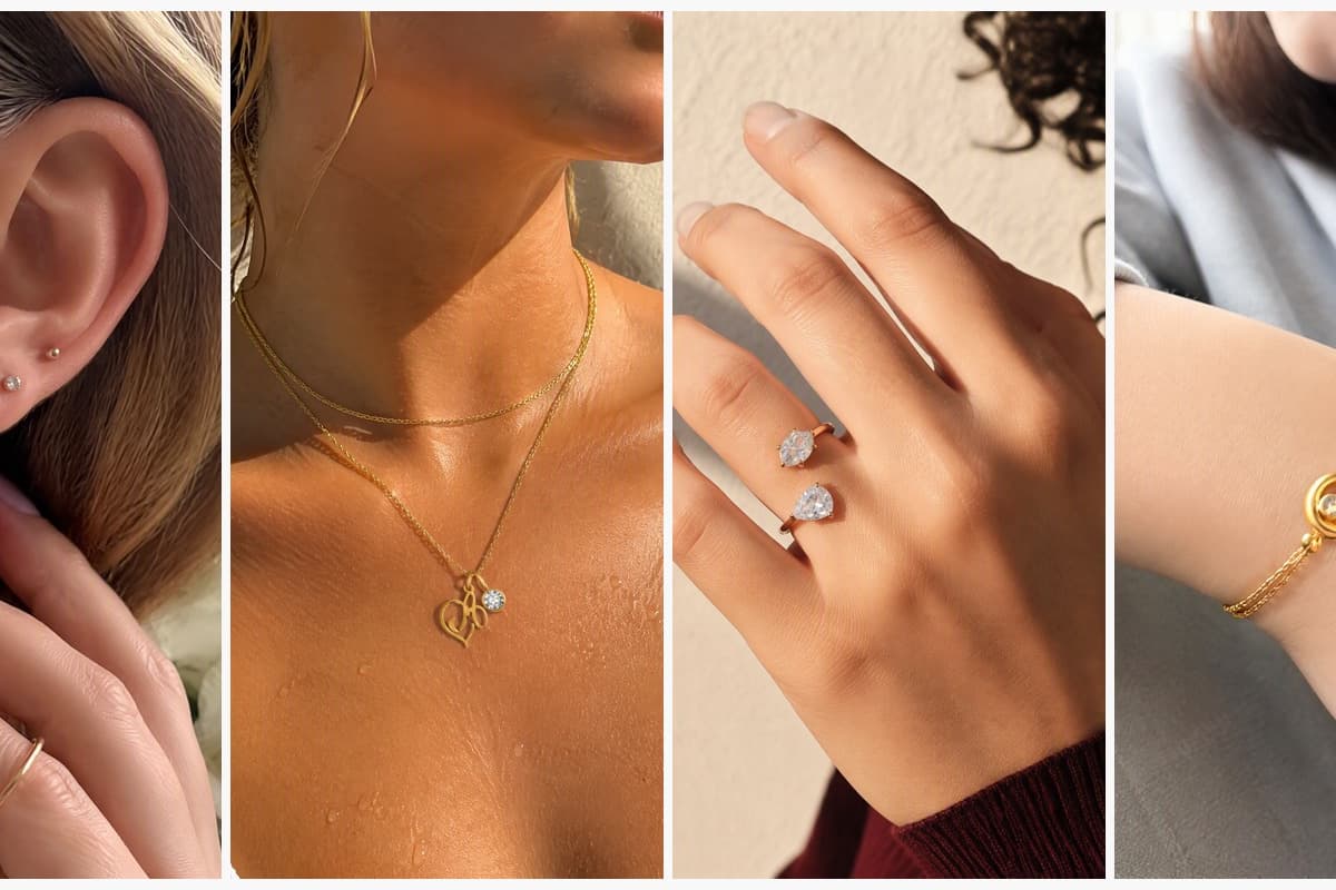 Dainty Letter S Stud Earrings
