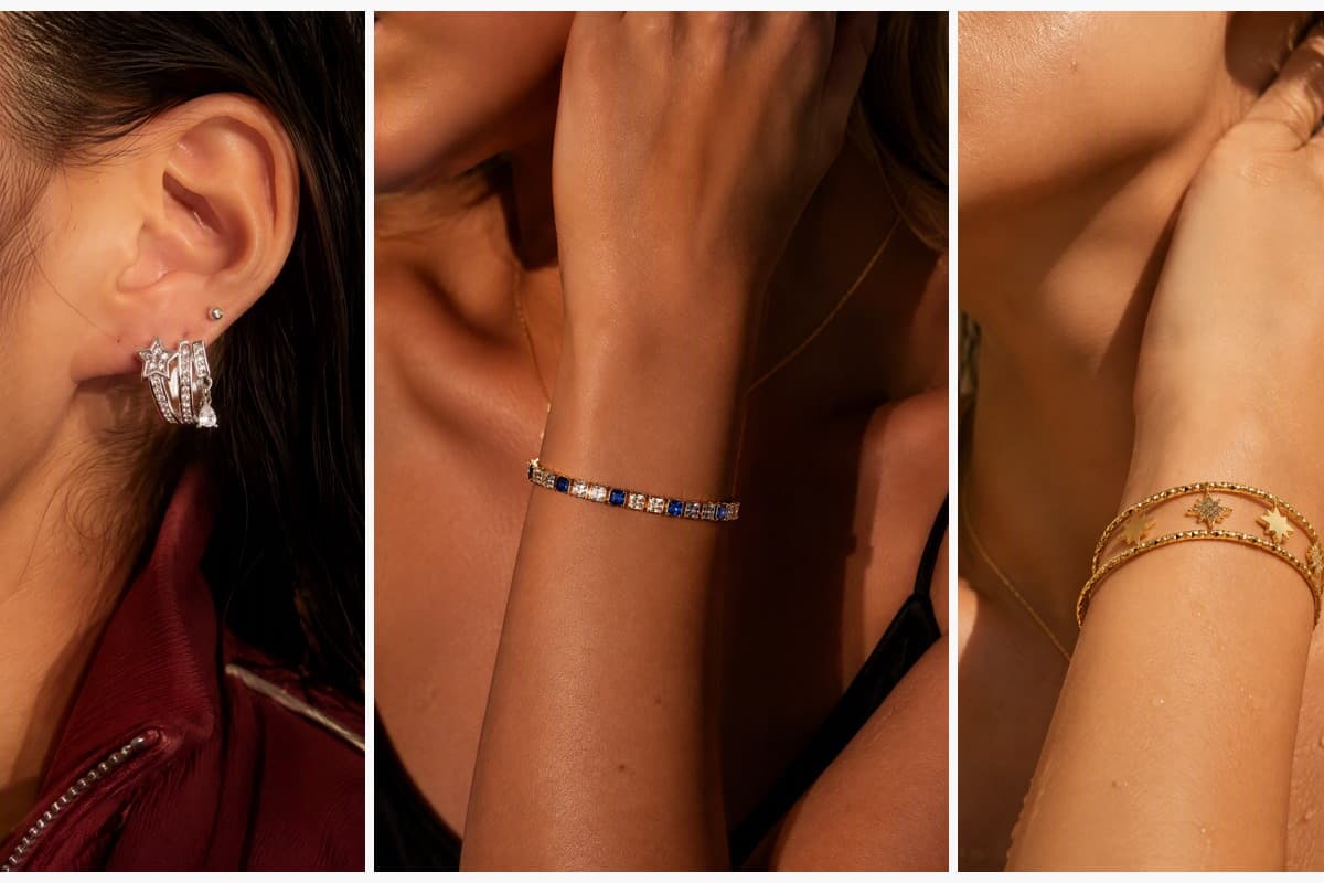 Cute Star Charm Hoop Earrings