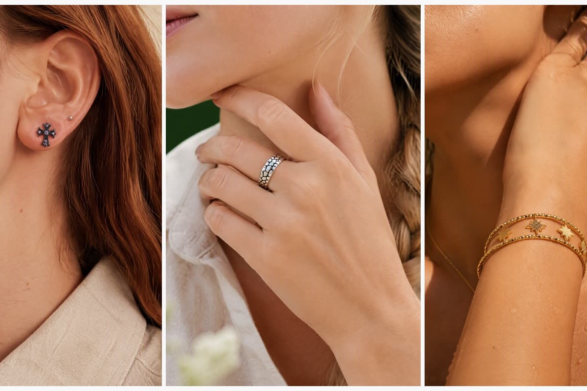 Cross Stud Earrings