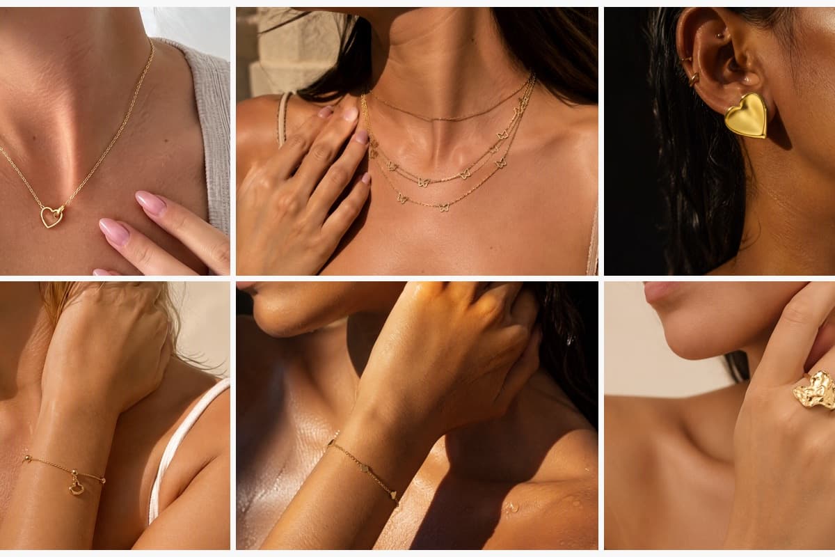 Dainty Open Heart Pendant Necklace