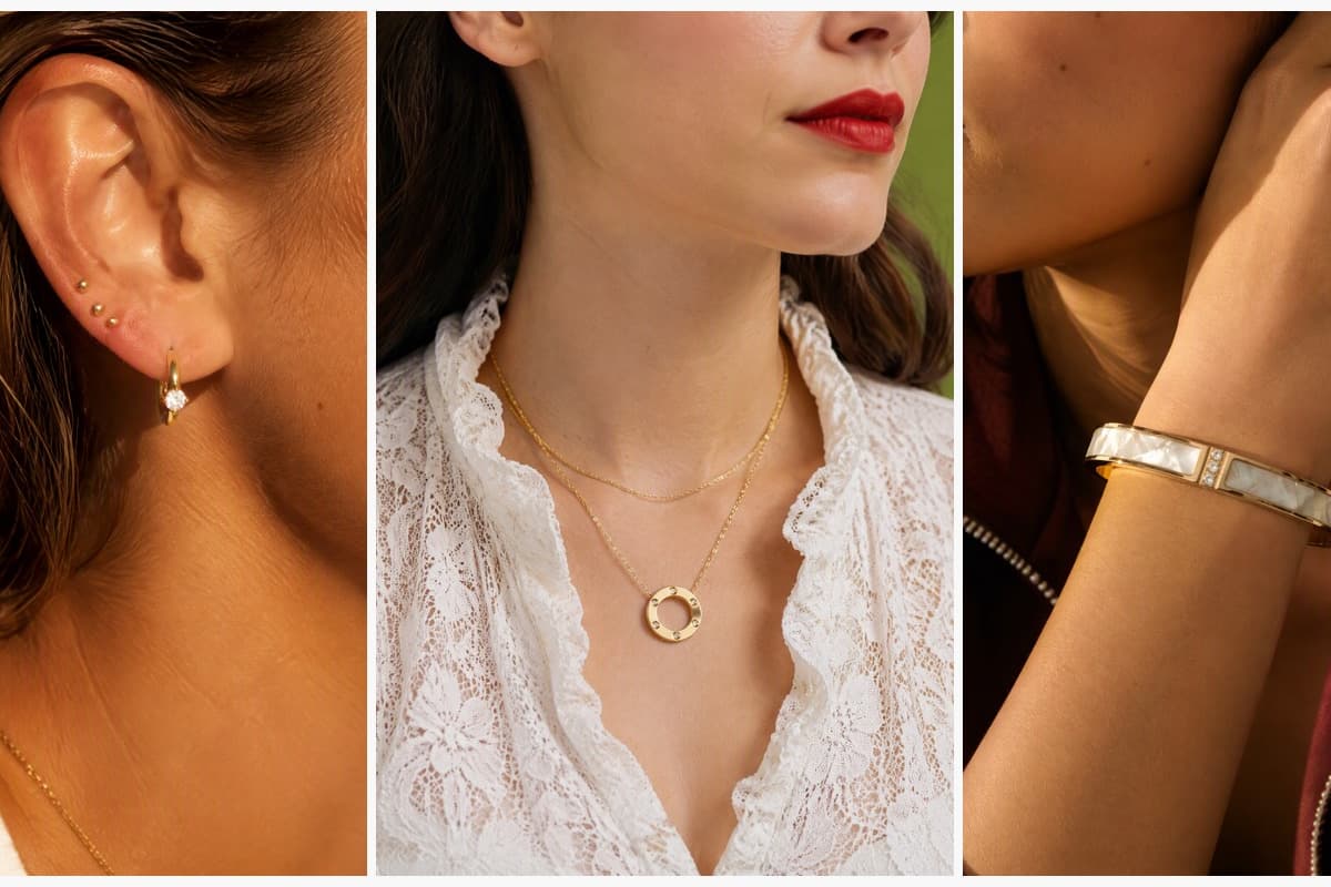 Dainty Leaf Branch Huggie Earrings