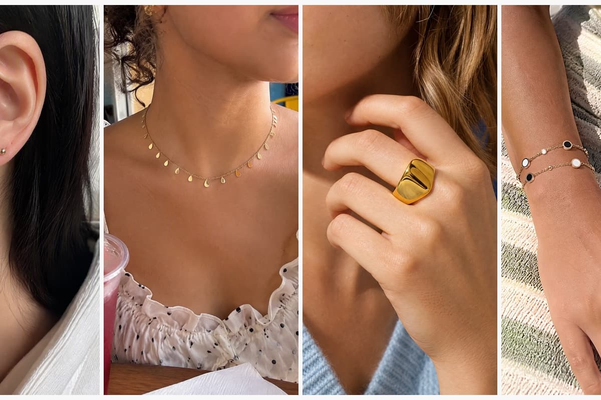 Chunky Crescent Moon Hoop Earrings