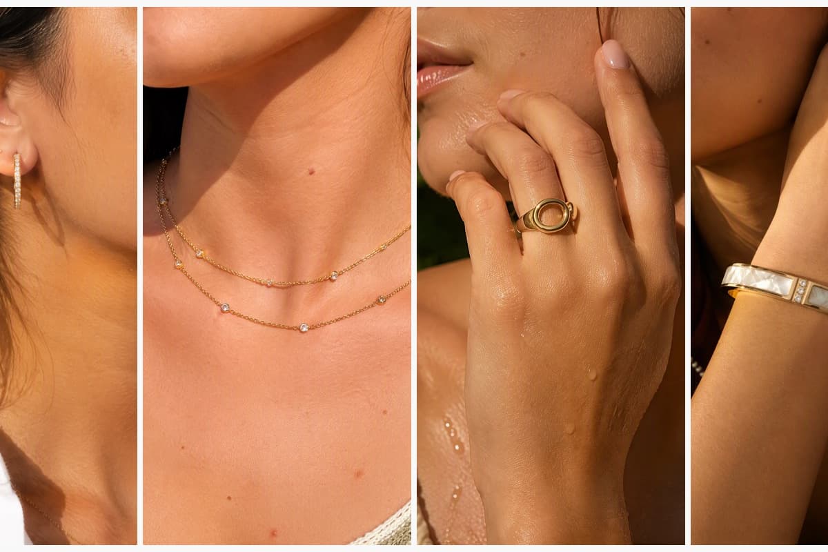 Dainty Paved Hoop Earrings