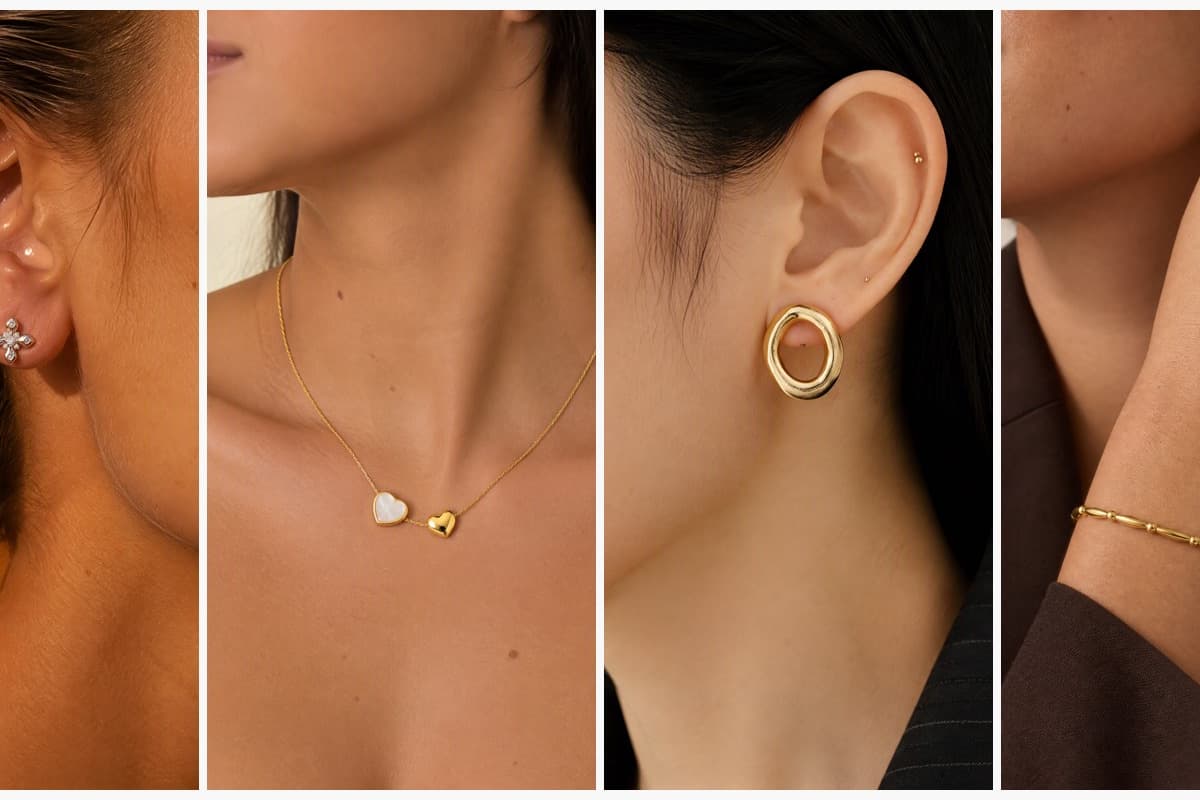Dainty Cross Stud Earrings