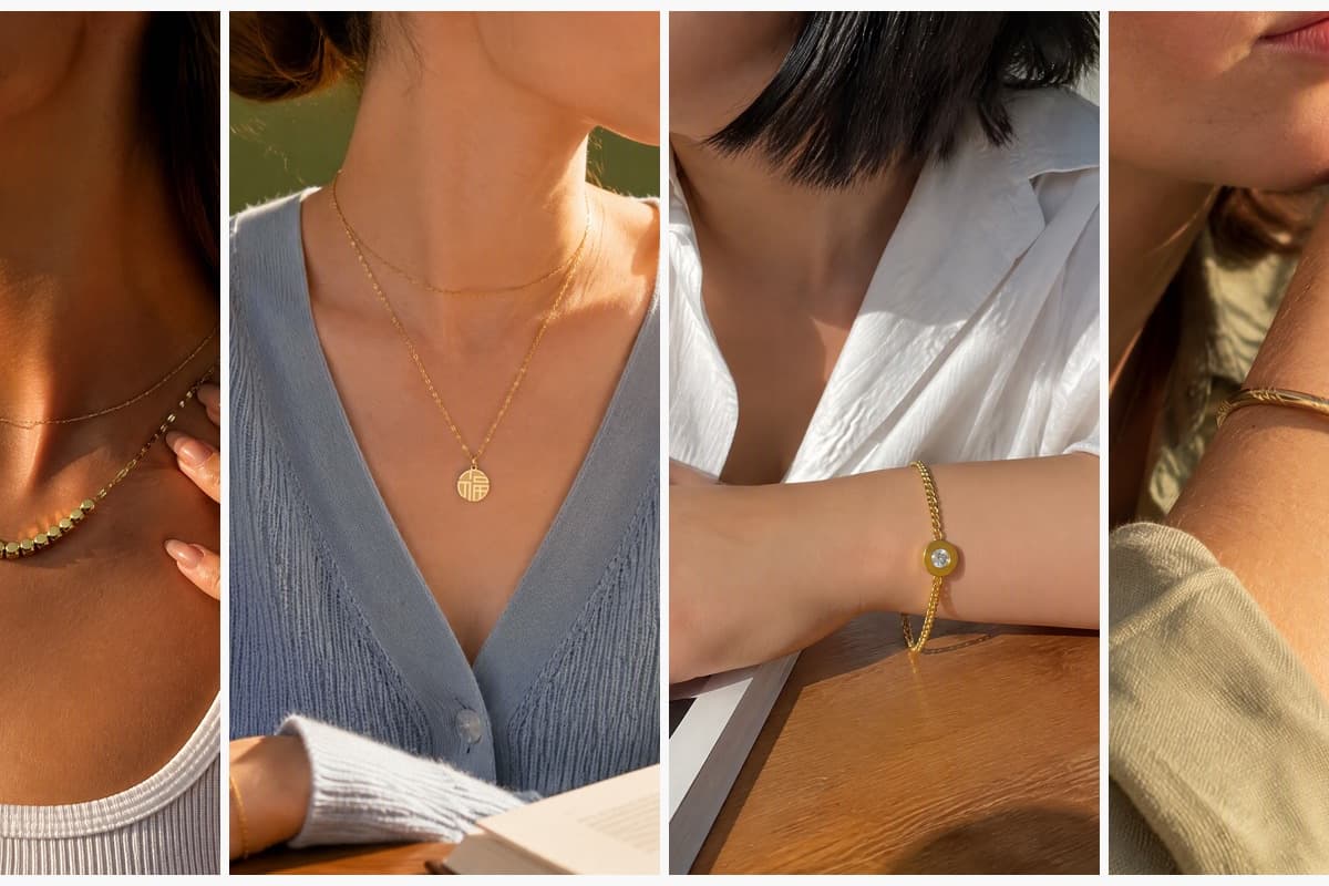 Minimalist Disc Bead Necklace